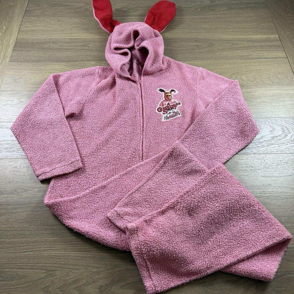 A Christmas Story Pink Nightmare Bunny Costume Adult One Size Pink Ralphie